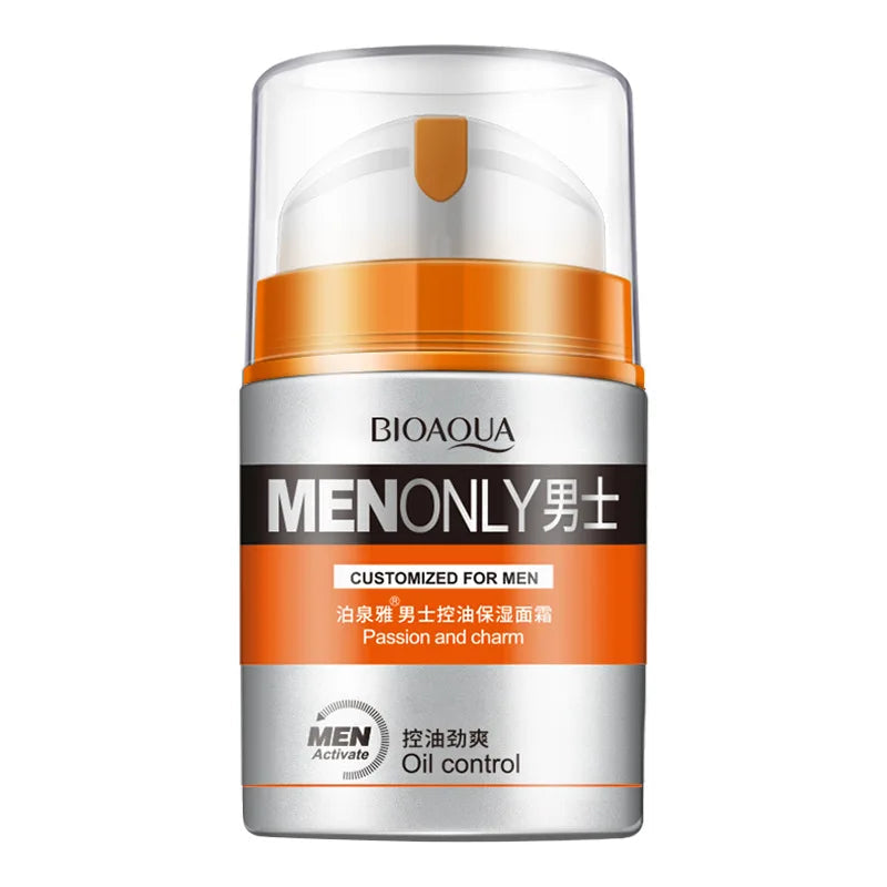 BIOAQUA Crème Hydratante Homme – Soin Visage Jour 50g | Anti-brillance, Raffermissante & Hydratation Intense🚚 Livraison rapide en France FelizShop