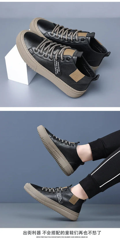 Sneakers Homme 2024 – Chaussures en Cuir Haut de Gamme à Lacets | Style Luxe & Semelle Rehaussante
🚚 Livraison rapide en 8 à 12 jours ouvrés depuis la France FelizShop