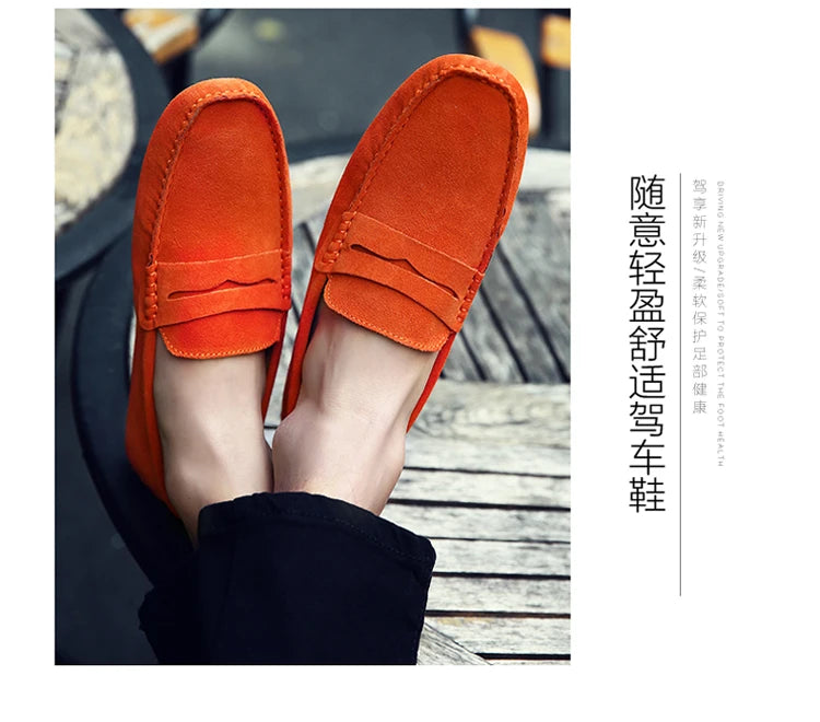 Chaussures homme 38–50 – Chaussures décontractées en cuir véritable – Mocassins tendance pour homme – Slip-on, chaussures plates pour conduite🚚 Livraison rapide en 8 à 12 jours ouvrés depuis la France FelizShop