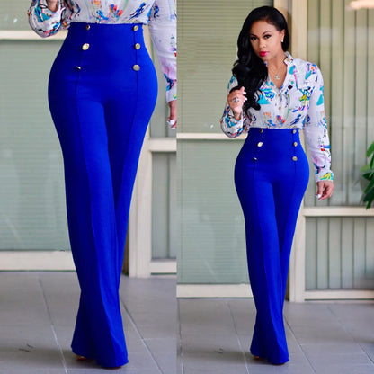 casual high waist long pants women office lady slim shirts & blouses wild pantalones clothing elegant Button straight leg pants
🚚Livraison gratuite rapide et sécurisé FR FelizShop