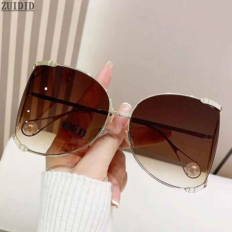 sunglasses Women 2024 Vacation Luxury Oversized Fashion Glasses Sunscreen Luxe Femme Lentes De Sol Mujer Lunette Soleil Femme 🚚 Livraison rapide en 8 à 12 jours ouvrés depuis la France FelizShop