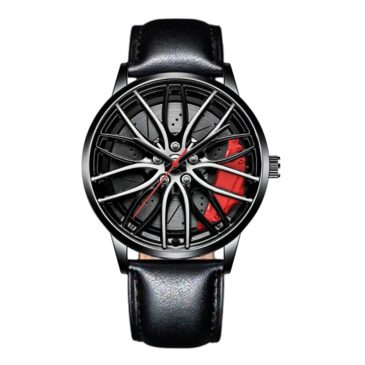 Montre Homme Sport Luxe – Quartz Acier Inoxydable Design Jante de Voiture FelizShop