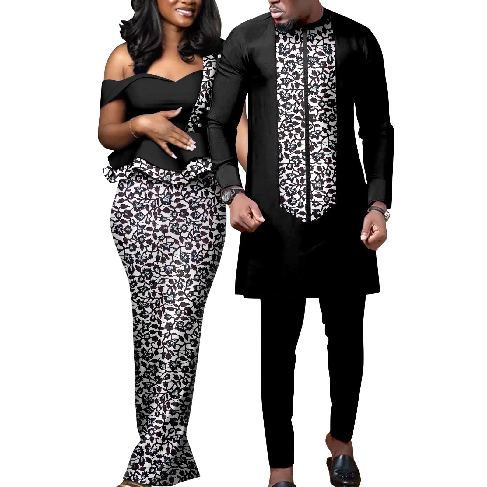 Tenue Africaine Couple – Robe Femme & Ensemble Homme FelizShop