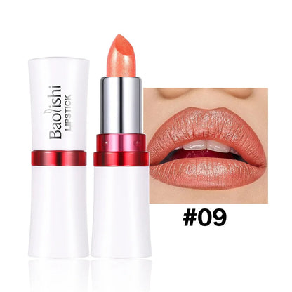 Rouge à Lèvres Pailleté Métallique – 12 Couleurs Intenses | Fini Brillant Nacré, Longue Tenue & Facile à Appliquer🚚 Livraison rapide FelizShop