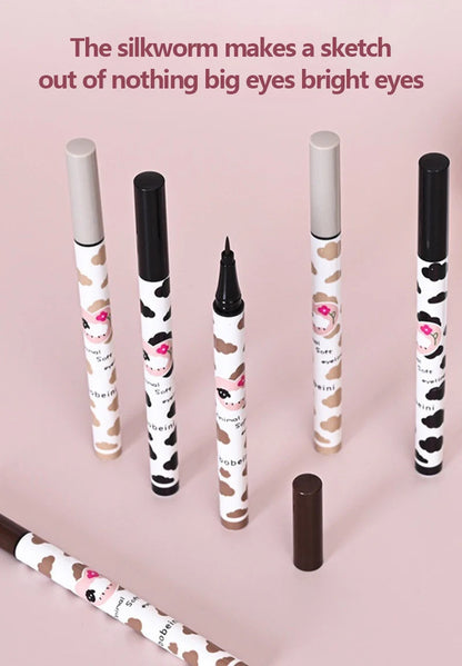 Eyeliner Liquide Waterproof – Séchage Rapide, Longue Tenue | Noir & Brun, Pointe Précise, Effet Cils de Soie🚚 Livraison rapide FelizShop
