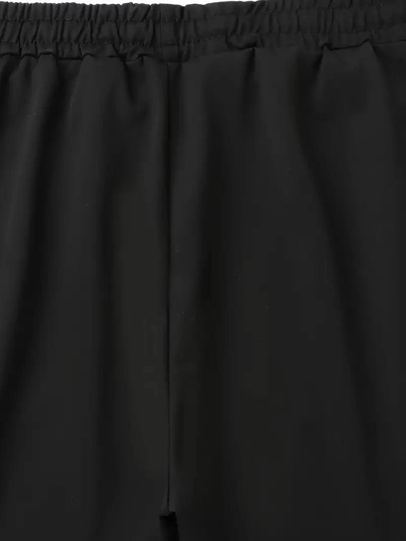 Men Sweatshirts Jogging Pants Men Casual Pants Men Stylish Color Block Zip Pockets Drawstring Sports Skinny Pants Trousers Pants FelizShop