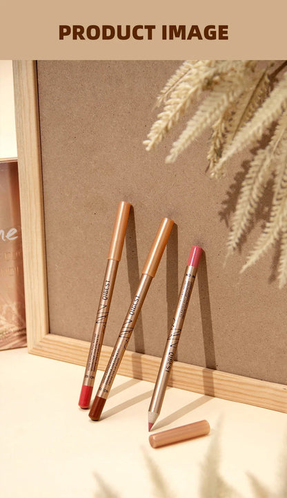 Set 12 Crayons à Lèvres Mat – Waterproof & Longue Tenue | Lip Liner Non-Transfert pour Contour Précis & Maquillage Parfait🚚 Livraison rapide FelizShop