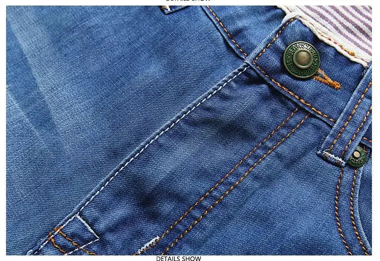 Short en Jean Homme Bleu Été – Coupe Droite, Taille 40 – Denim Coton Léger & Confortable FelizShop