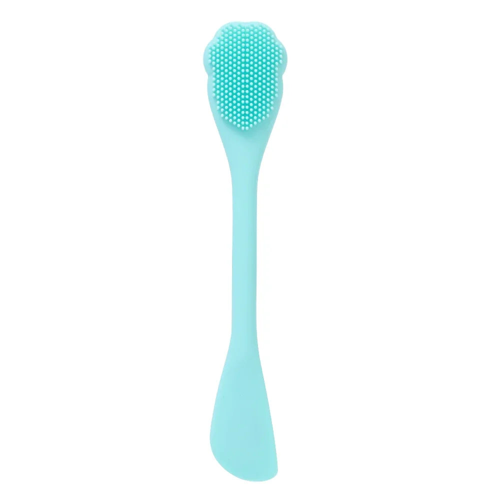 Soft Silicone Facial Cleansing Brush 2 in 1 Silicone Face Mask Brush & Face Scrubber For Exfoliating Massaging Remove Blackhead 🚚 Livraison rapide en 8 à 12 jours ouvrés depuis la France FelizShop
