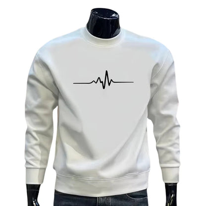 Sweatshirt Homme Col Rond – Pull Casual Imprimé à Manches Longues, Style Polyvalent pour Jogging & Quotidien sweat-homme-col-rond-imprime-jogging-casual