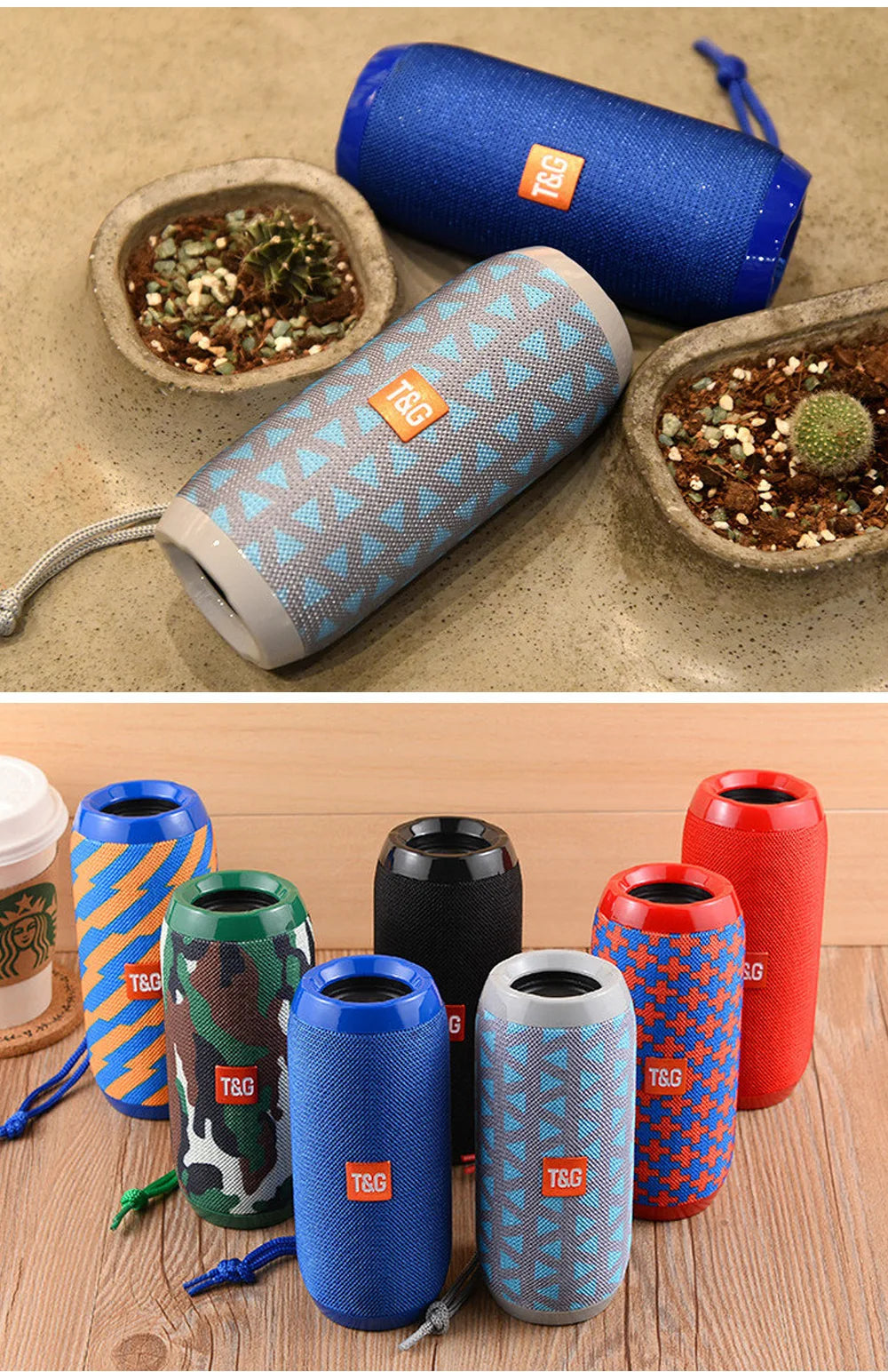 Enceinte Bluetooth Portable T&G TG117 – Haut-parleur Étanche TWS, Son Stéréo Surround, Support Carte TF et Radio FM, Idéal pour l’Extérieur 🚚 Livraison rapide en 8 à 12 jours ouvrés depuis la France ou nos entre FelizShop