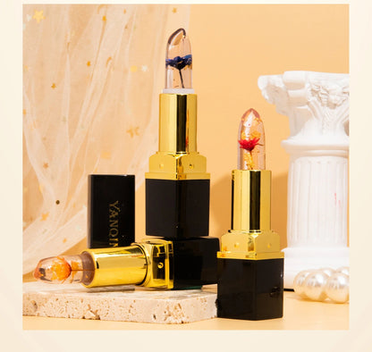 Baume à Lèvres Magique Fleur Cristal – Couleur Thermo-Réactive | Transparent, Longue Tenue & Ultra Hydratant🚚 Livraison rapide FelizShop