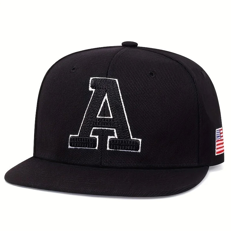 Fashion Men Hip Hop Cap A Letter Embroidery Baseball Caps cotton Snapback Hat Adult adjustment Outdoor Casual Sun Hats Bone 🚚 Livraison rapide FelizShop