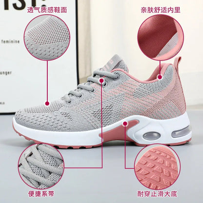 Baskets de Running Femme 2025 – Chaussures de Sport Respirantes à Coussin d’Air | Confort & Grandes Tailles🚚 Livraison rapide en 8 à 12 jours ouvrés depuis la France FelizShop