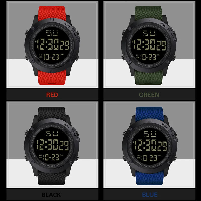 Montre sport homme multifonction — Montre militaire sportive, étanche, lumineuse LED digitale — Grande cadran, montre électronique pour enfants et étudiants
🚚 Livraison rapide en 8 à 12 jours ouvrés depuis la Fran FelizShop