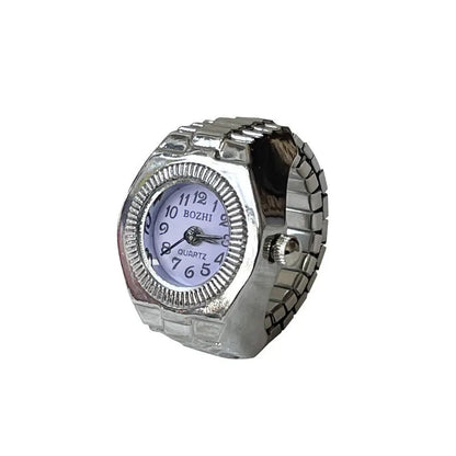 Bague Montre Rétro Punk – Anneau Quartz Vintage avec Chiffres Romains FelizShop