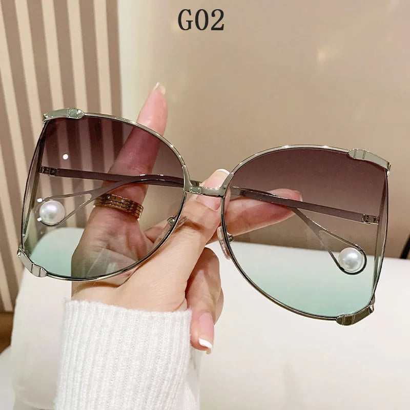 sunglasses Women 2024 Vacation Luxury Oversized Fashion Glasses Sunscreen Luxe Femme Lentes De Sol Mujer Lunette Soleil Femme 🚚 Livraison rapide en 8 à 12 jours ouvrés depuis la France FelizShop