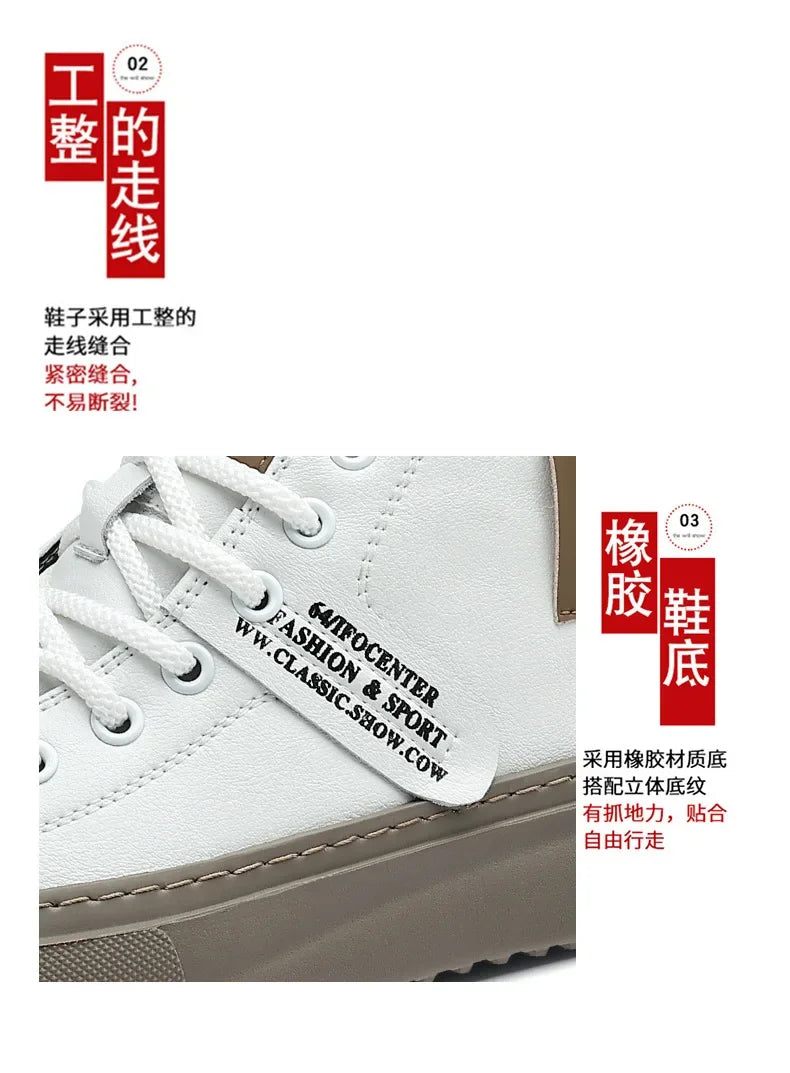 Sneakers Homme 2024 – Chaussures en Cuir Haut de Gamme à Lacets | Style Luxe & Semelle Rehaussante
🚚 Livraison rapide en 8 à 12 jours ouvrés depuis la France FelizShop