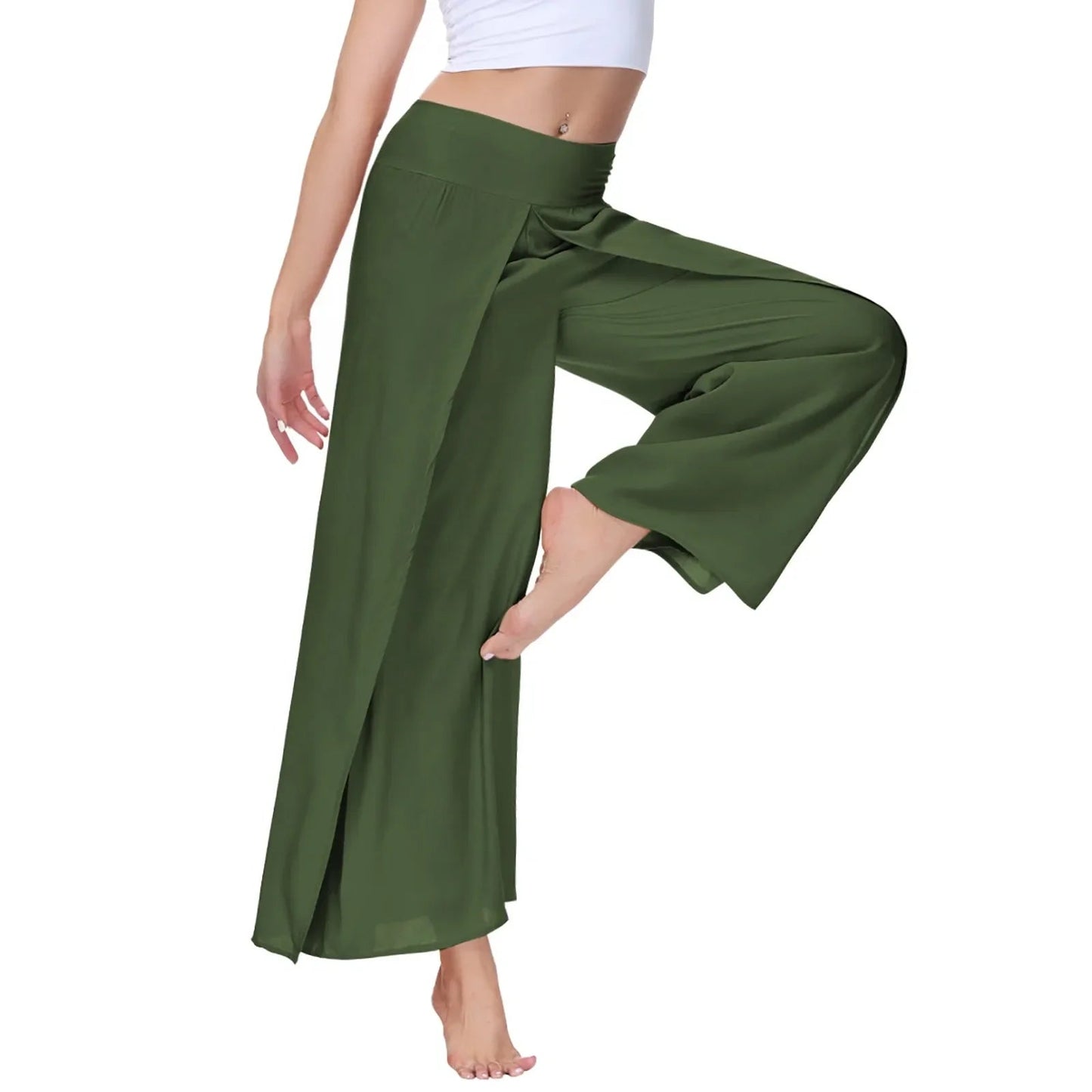 Pantalon Palazzo Femme Taille Haute – Plissé & Évasé | Style Plage
Tailles : S à XL
Matière : tissu léger, fluide et élastique
Coupe : taille haute, jambes larges évasées avec fentes latérales
Style : pantalon amp FelizShop