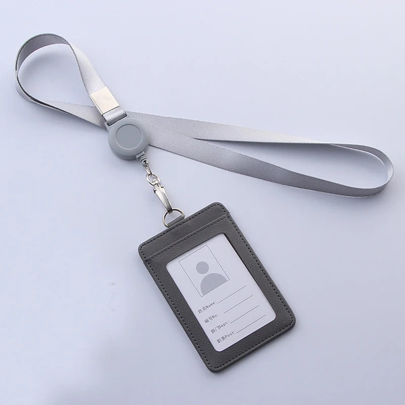 Multifunctional Retractable Lanyard Card Holder PU Badges Set For ID Name Card Business Name Tag Student ID Card Neck Rope
🚚Livraison gratuite rapide et sécurisé FR FelizShop