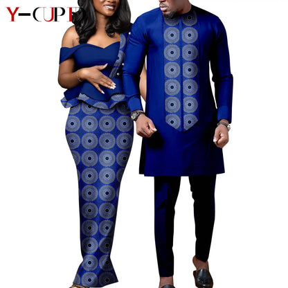 Tenue Africaine Couple – Robe Femme & Ensemble Homme FelizShop