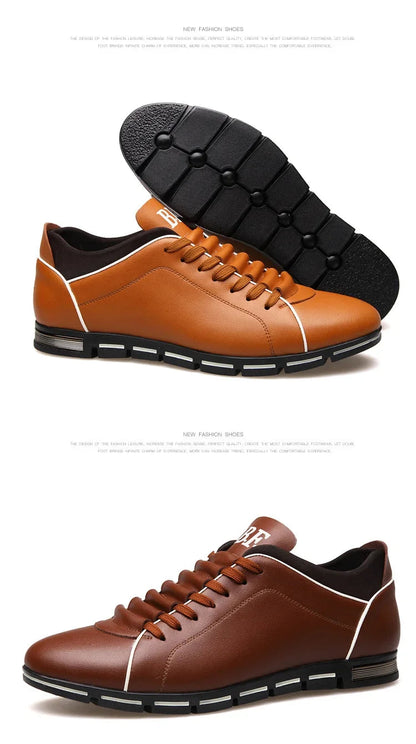 Chaussures casual pour homme — Nouveau style britannique élégant — Chaussures plates confortables et résistantes, pour toutes saisons, banquets ou usage quotidien🚚 Livraison rapide en 8 à 12 jours ouvrés depuis la FelizShop