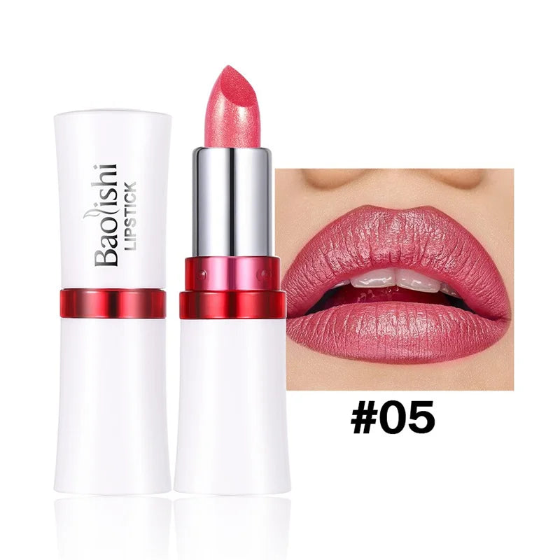 Rouge à Lèvres Pailleté Métallique – 12 Couleurs Intenses | Fini Brillant Nacré, Longue Tenue & Facile à Appliquer🚚 Livraison rapide FelizShop