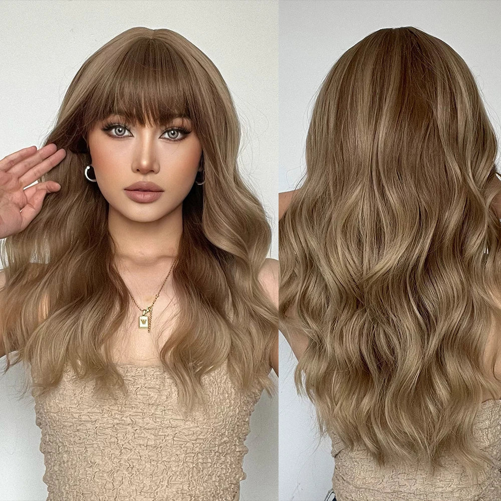 Perruque Synthétique Mi-Longue Ondulée – Ombré Noir/Blond avec Frange | Style Féminin Chic pour Usage Quotidien
🚚Livraison gratuite rapide et sécurisé FR FelizShop