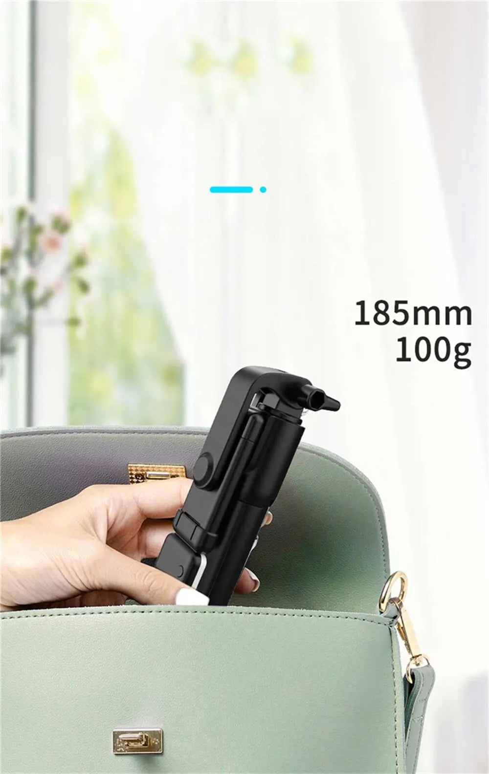 Perche à Selfie Bluetooth Portable avec Trépied – Télécommande Sans Fil, Lumière d’Appoint, Support Téléphone Rétractable et Extensible 🚚 Livraison rapide en 8 à 12 jours ouvrés depuis la France ou nos entrep FelizShop