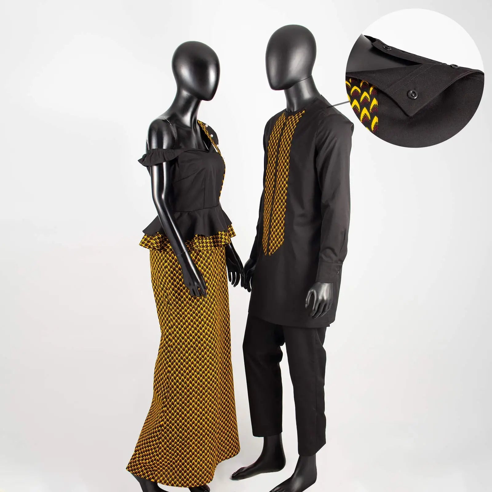 Tenue Africaine Couple – Robe Femme & Ensemble Homme FelizShop