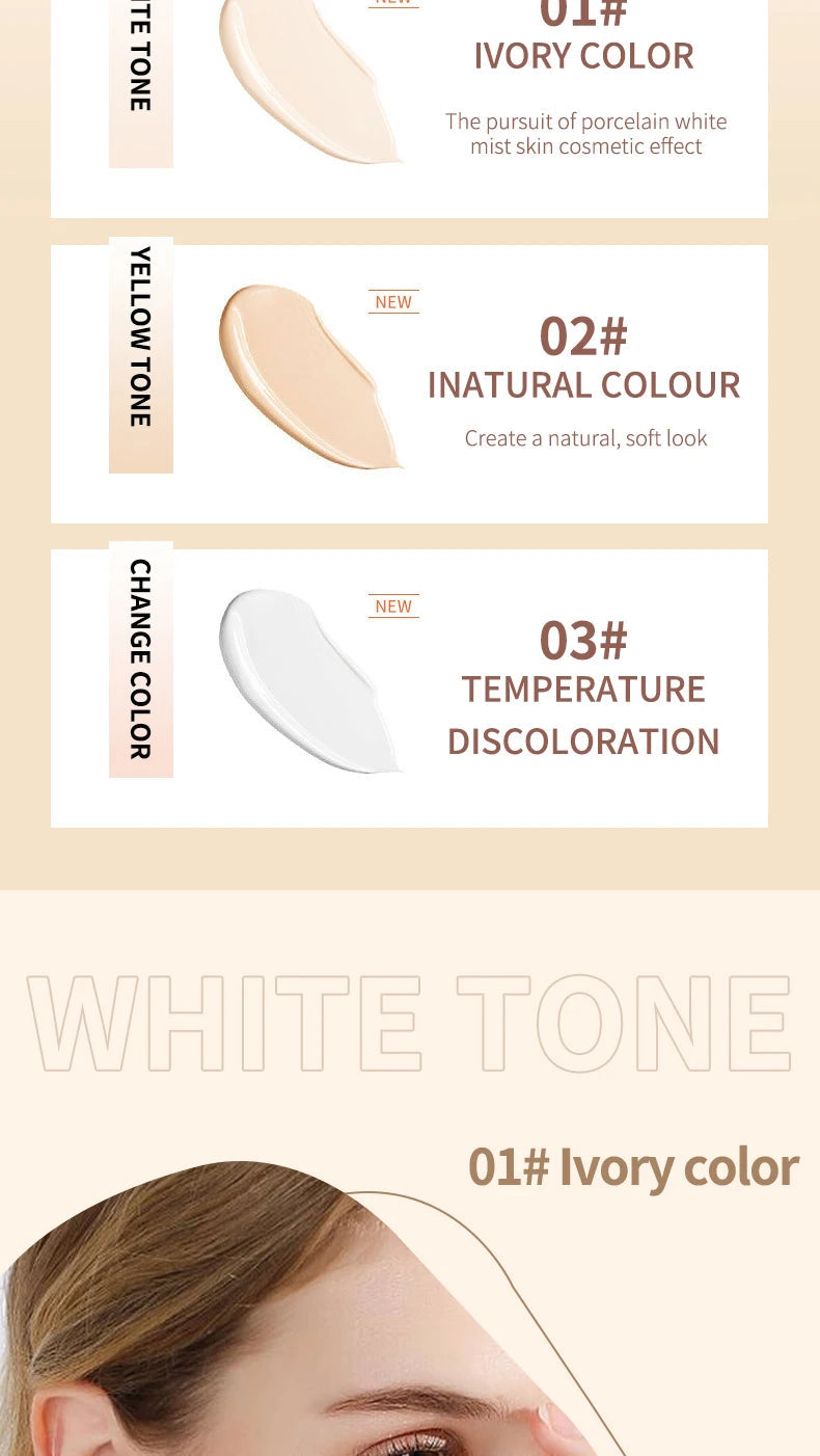 Fond de Teint Liquide O’CHEAL SPF 50 PA+++ – Haute Couvrance & Hydratation | Teint Lumineux & Unifié Longue Tenue🚚 Livraison rapide 5 à 9 jours ouvrés FelizShop