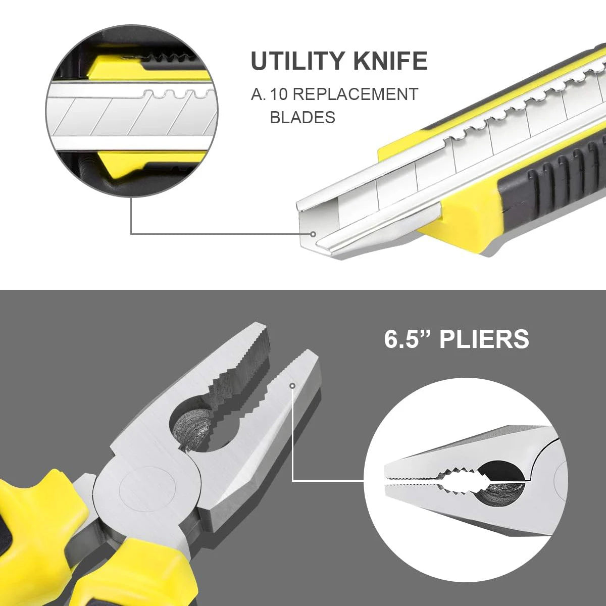 Kit d’Outils 8/9/12/13 Pièces avec Mallette – Réparation Maison & Auto FelizShop
