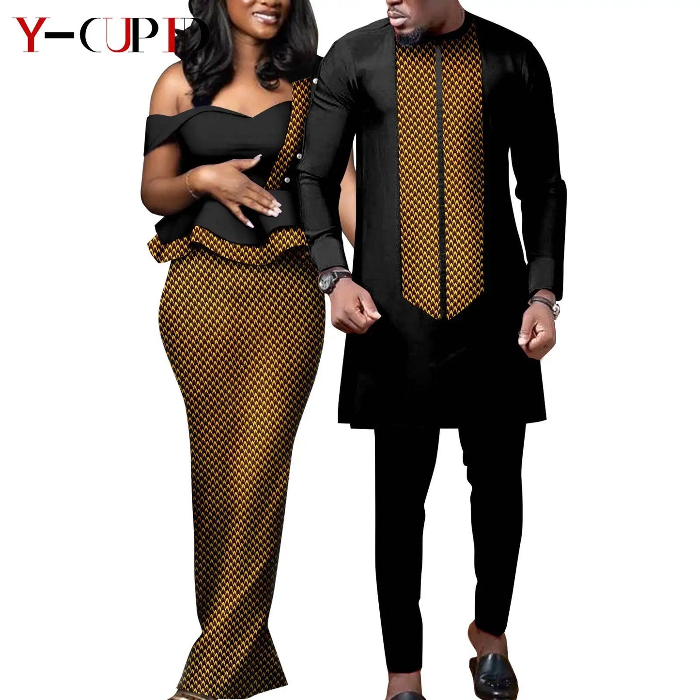Tenue Africaine Couple – Robe Femme & Ensemble Homme FelizShop