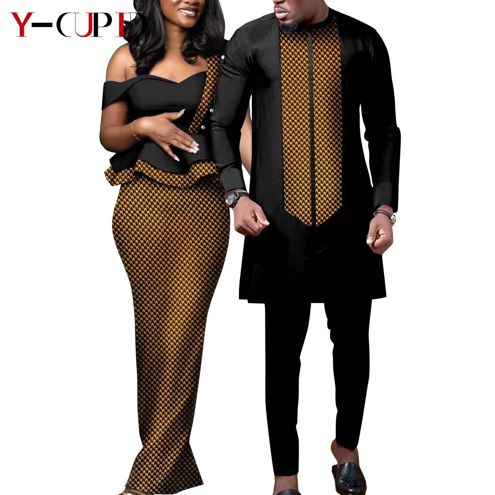 Tenue Africaine Couple – Robe Femme & Ensemble Homme FelizShop