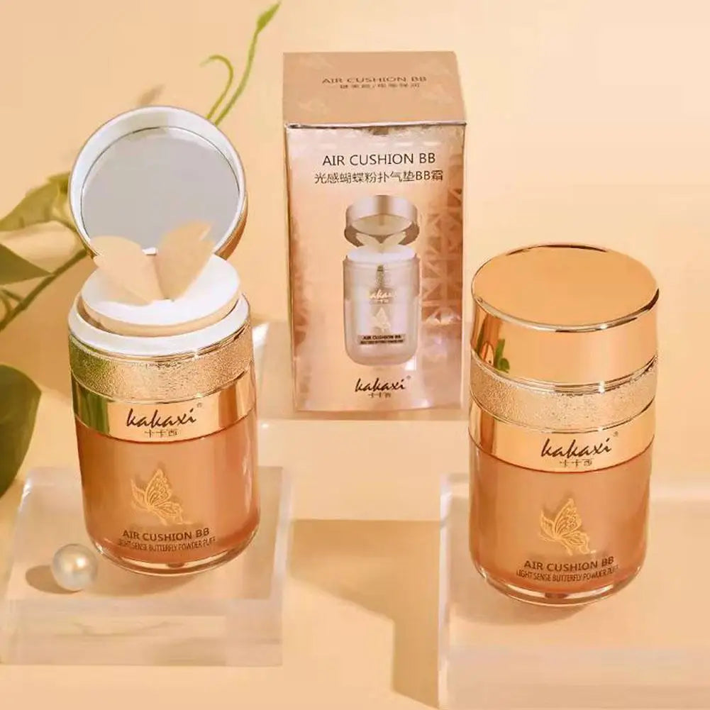 Butterfly Air Cushion BB Cream – Fond de Teint Fluide Compact | Hydratant, Longue Tenue, Correcteur & Base de Maquillage🚚 Livraison rapide FelizShop