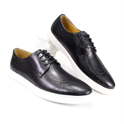 Chaussures en cuir casual haut de gamme pour homme — Style britannique classique, faites main — Chaussures plates confortables pour rendez-vous, soirées et fêtes🚚 Livraison rapide en 8 à 12 jours ouvrés depuis la F FelizShop