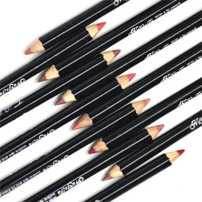 Set 12 Crayons à Lèvres Nude – Lip Liners Waterproof & Hydratants | Teintes Naturelles au Fini Mat🚚 Livraison rapide FelizShop