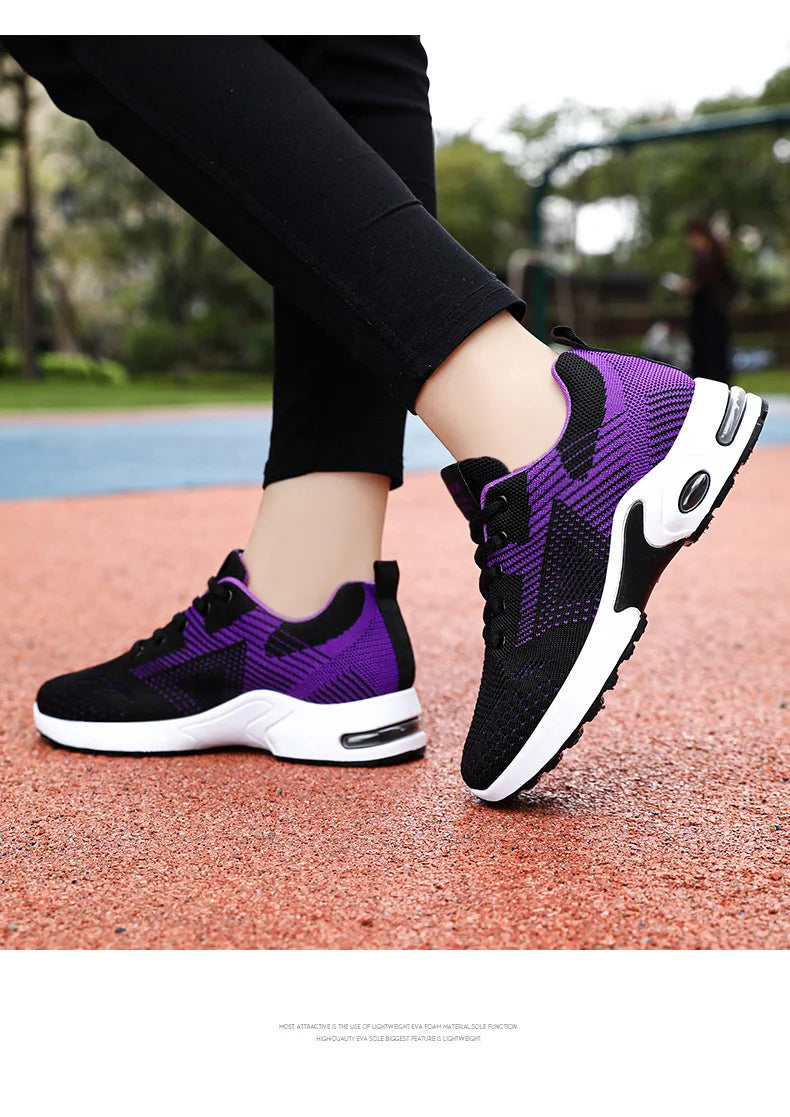 Baskets de Running Femme 2025 – Chaussures de Sport Respirantes à Coussin d’Air | Confort & Grandes Tailles🚚 Livraison rapide en 8 à 12 jours ouvrés depuis la France FelizShop