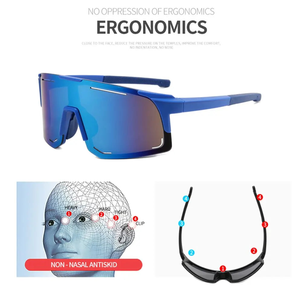 Lunettes de Cyclisme Polarisées – Anti-UV & Coupe-Vent – Pour Sport, Route & VTT🚚 Livraison rapide en 8 à 12 jours ouvrés depuis la France FelizShop
