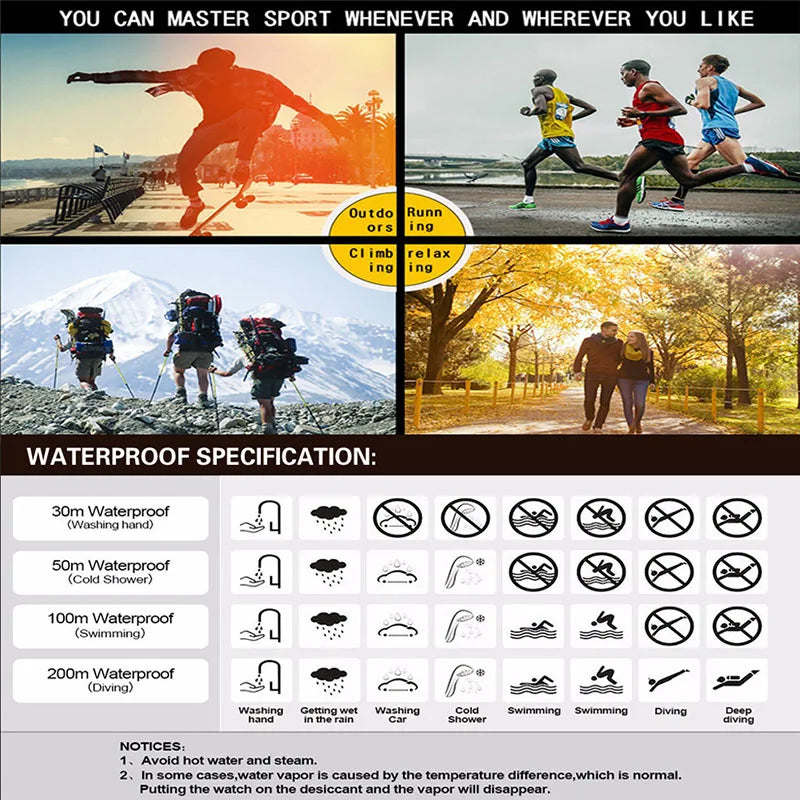 Montre sport homme multifonction — Montre militaire sportive, étanche, lumineuse LED digitale — Grande cadran, montre électronique pour enfants et étudiants
🚚 Livraison rapide en 8 à 12 jours ouvrés depuis la Fran FelizShop
