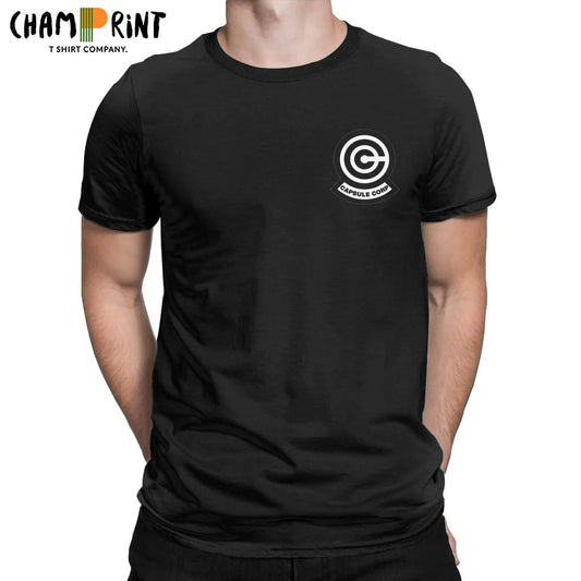 T-shirt Homme Capsule Corp – 100% Coton – Style Geek & Décontracté🚚 Livraison rapide en 8 à 12 jours ouvrés depuis la France FelizShop