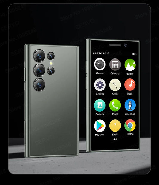 Smartphone mini original SERVO S24 – Téléphone portable 4G Android 10.0 avec reconnaissance faciale, GPS, écran 3", 2 Go RAM / 16 Go ROM, batterie 2000 mAh.🚚Livraison gratuite rapide et sécurisé FR FelizShop