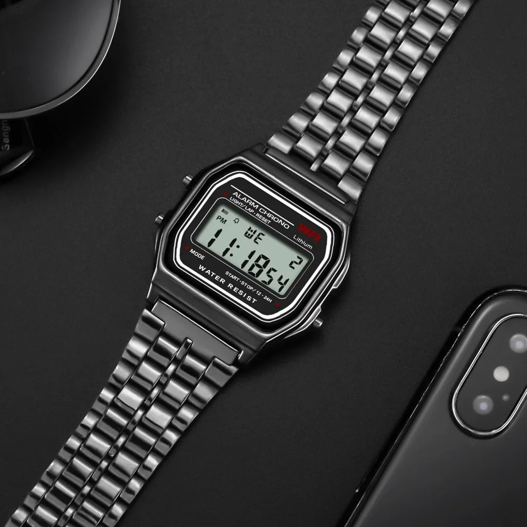 Montre Digitale LED 2025 – Sport & Waterproof – Unisexe, Style Moderne & Finition Dorée🚚 Livraison rapide en 8 à 12 jours ouvrés depuis la France FelizShop
