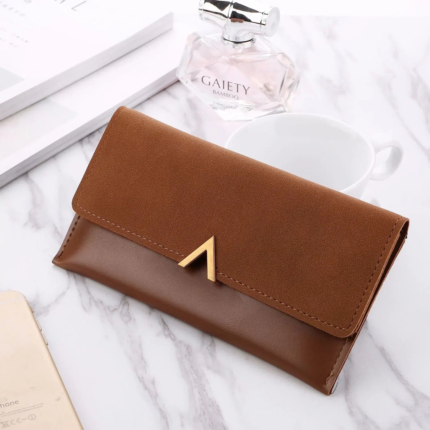 Portefeuille Femme Cuir 2023 – Pochette Enveloppe Chic, Porte-Monnaie & Cartes🚚Livraison rapide gratuite et sécurisée FelizShop