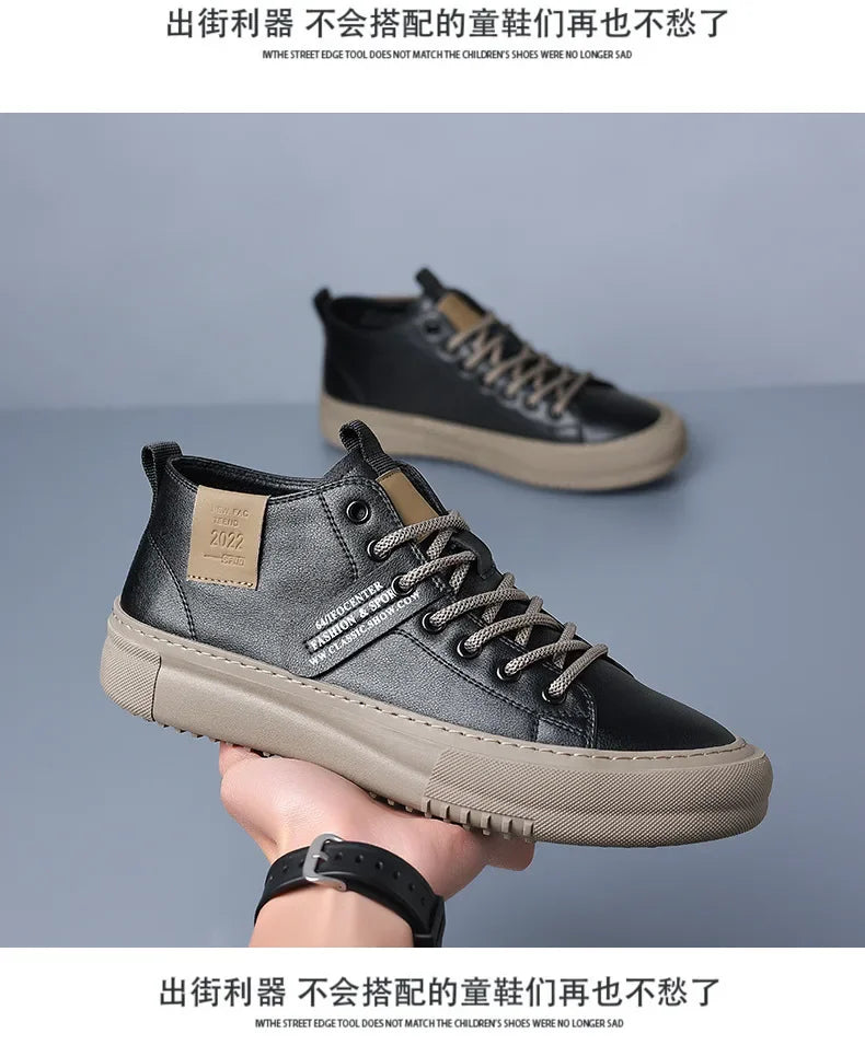 Sneakers Homme 2024 – Chaussures en Cuir Haut de Gamme à Lacets | Style Luxe & Semelle Rehaussante
🚚 Livraison rapide en 8 à 12 jours ouvrés depuis la France FelizShop