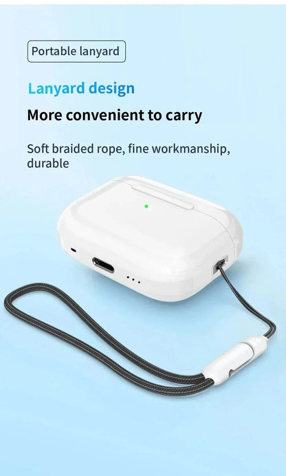 Air Pro True Wireless Bluetooth Earphones Headphones Bin Lanyard HiFi Sound Low Latency Noise Reduction Earbuds for IOS Android FelizShop