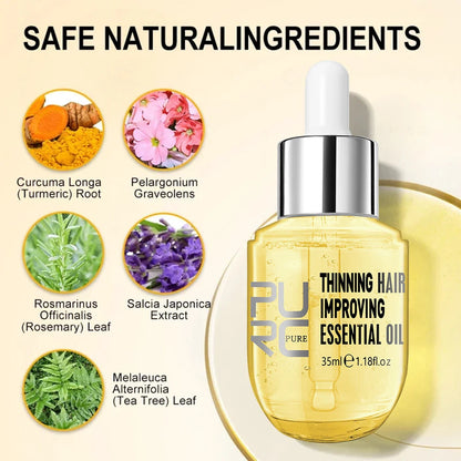 Sérum Capillaire PURC Biotine & Gingembre – Soin Réparateur & Hydratant – 35ml / 50ml🚚 Livraison rapide en 8 à 12 jours ouvrés depuis la France FelizShop