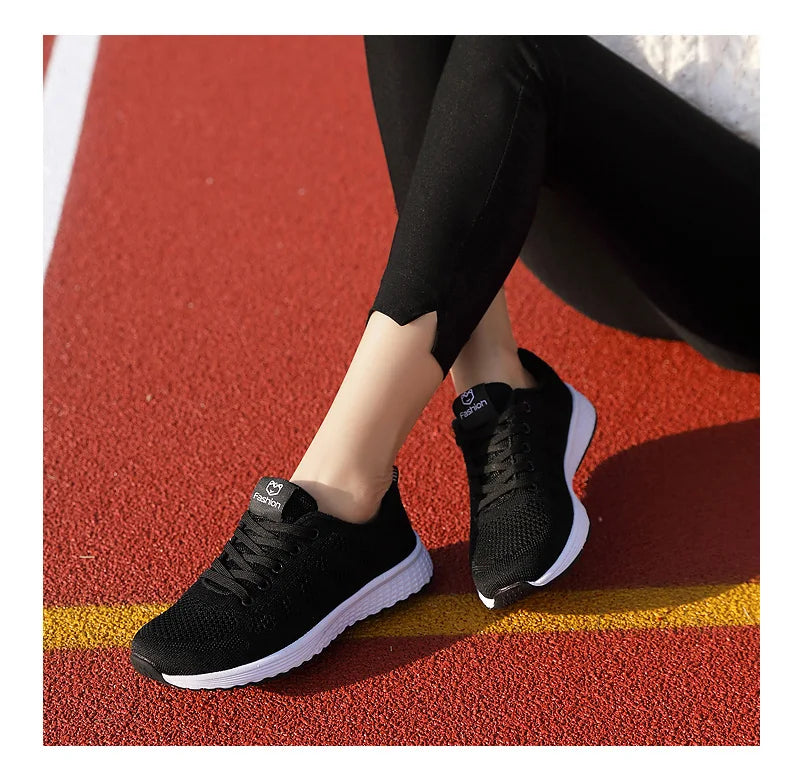 Baskets Femme 2024 – Sneakers à Semelle Épaisse, Chaussures de Sport Mode pour Printemps/Hiver, Idéales pour Courir ou au Quotidien 🚚 Livraison rapide en 8 à 12 jours ouvrés FelizShop