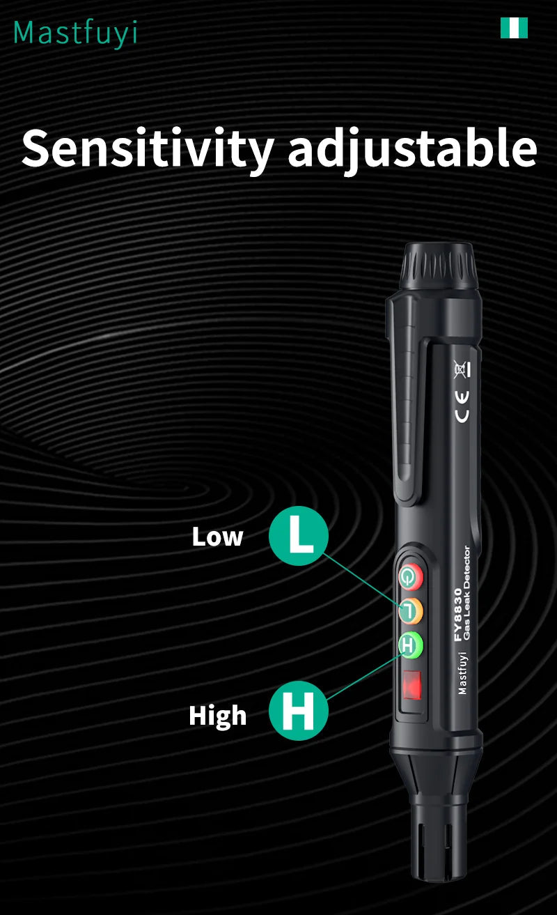 Détecteur de Fuite de Gaz Portable MASTFUYI – Alarme Sonore & Lumineuse FelizShop