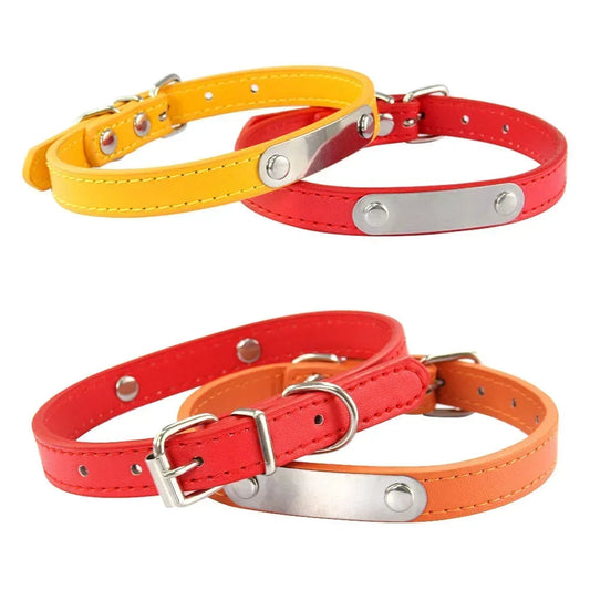 Collier Personnalisé pour Chien & Chat – Gravure Nom + Anti-Perte – Simili Cuir Rose (Taille S à L) 🚚 Livraison rapide en 8 à 12 jours ouvrés depuis la France FelizShop